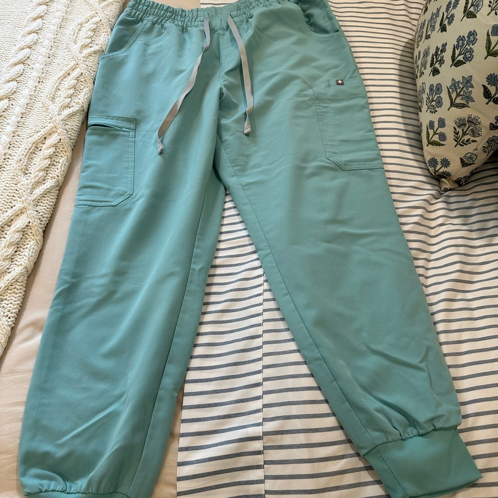 Teal Jogger Pants with Pockets